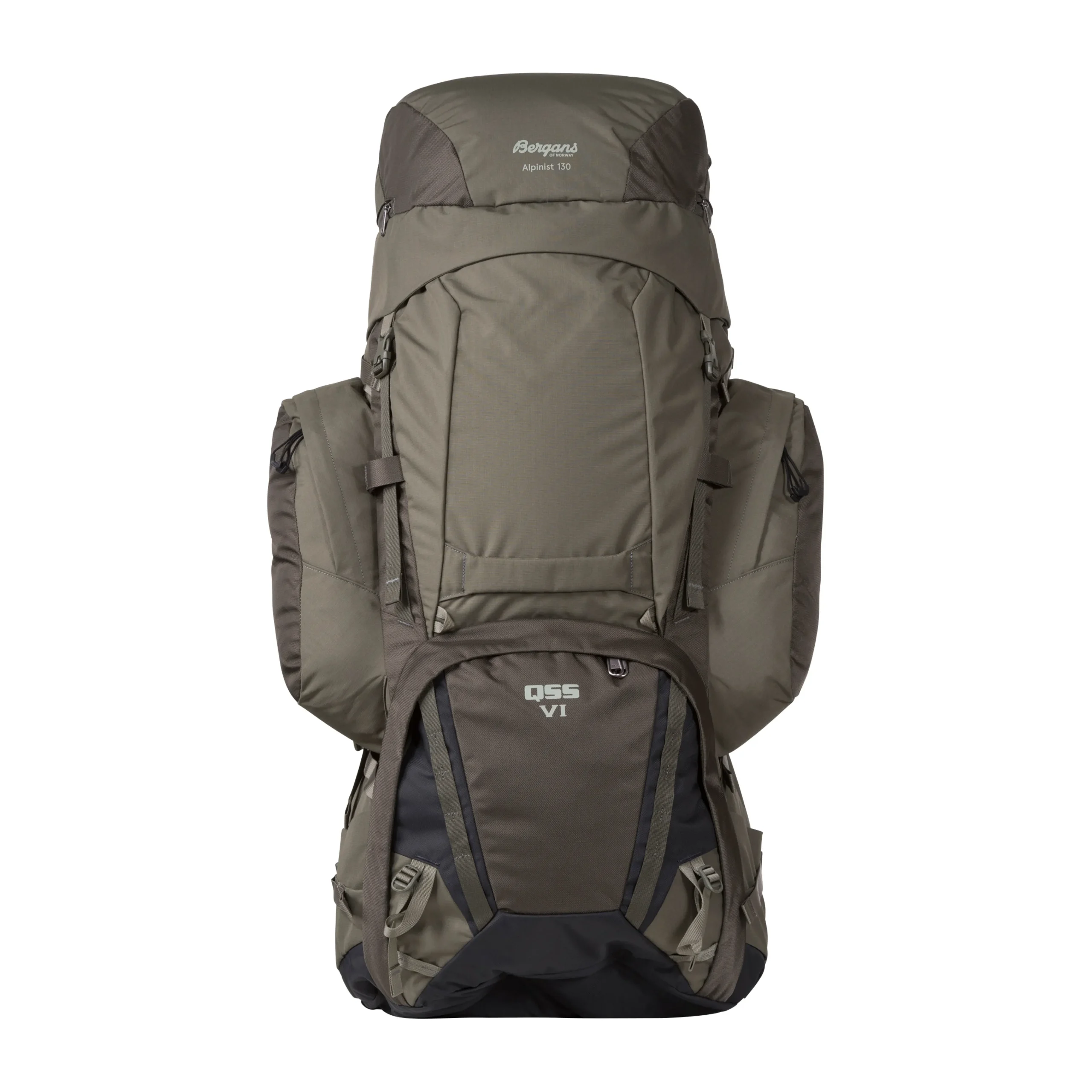 Online Bergans Alpinist V6 Large 130L - Dark Green Mud