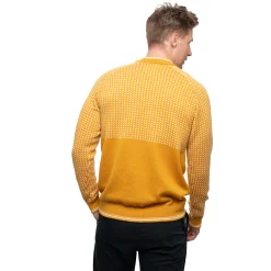 Outlet Bergans Alvdal Wool Jumper - Golden Yellow / Vanilla White