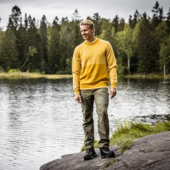 Outlet Bergans Alvdal Wool Jumper - Golden Yellow / Vanilla White