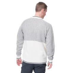 New Bergans Alvdal Wool Jumper - Vanilla White / Solid Dark Grey