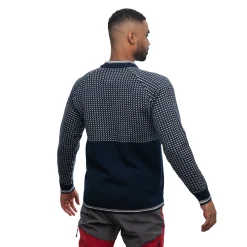 Store Bergans Alvdal Wool Jumper - Navy Blue / Vanilla White