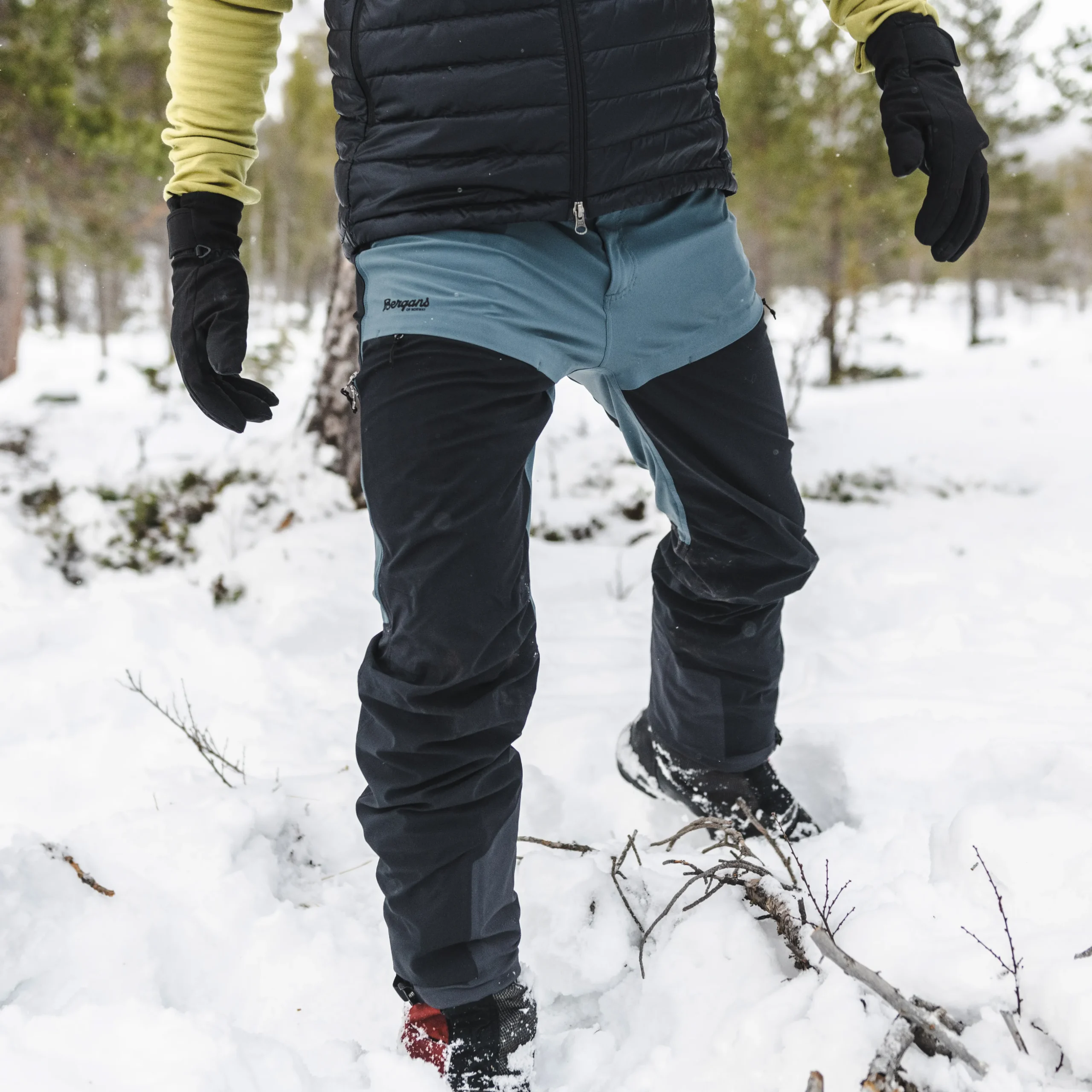 Hot Bergans Bekkely Hybrid Pants - Orion Blue / Black