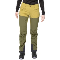 Store Bergans Bekkely Hybrid W Pants - Olive Green / Dark Olive Green