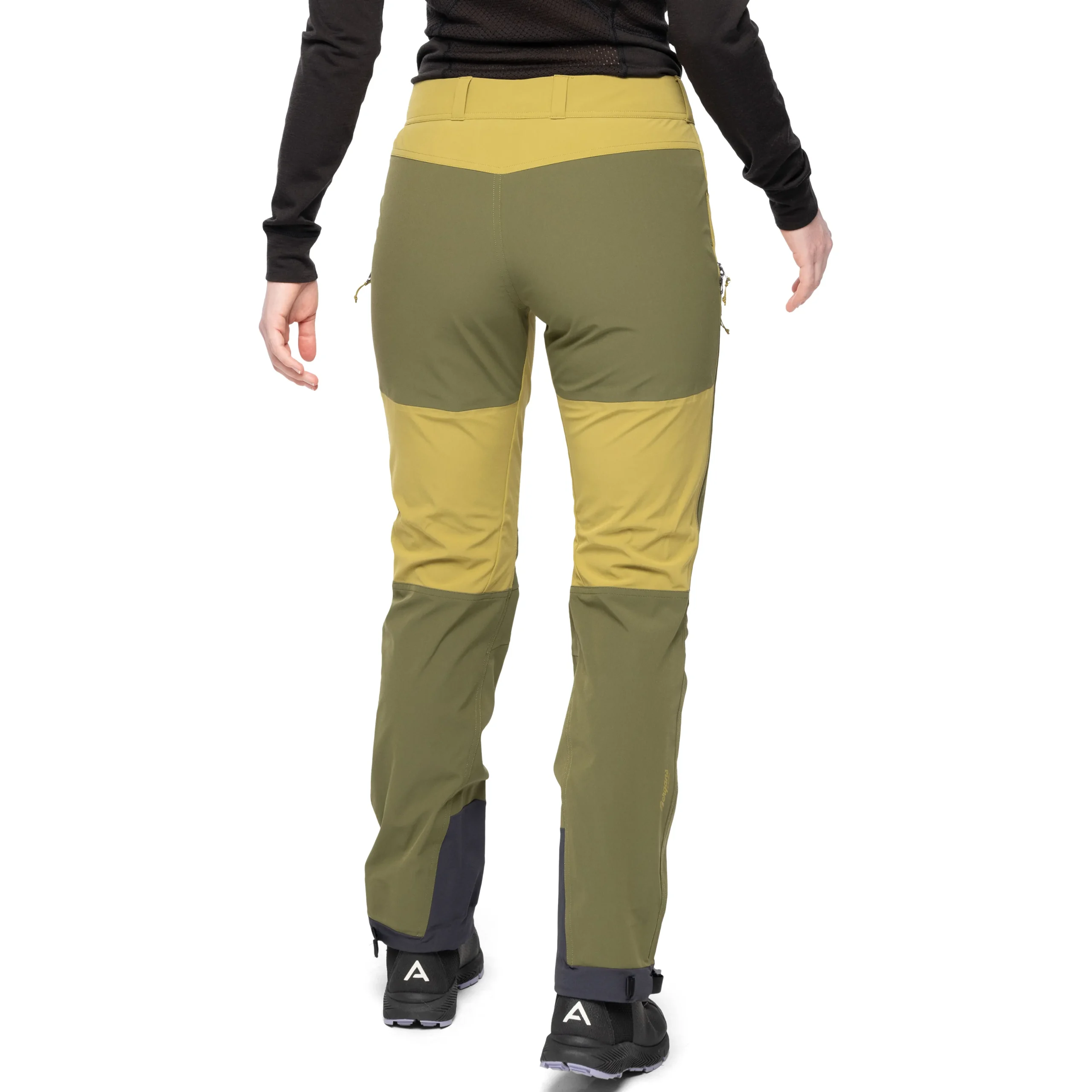Store Bergans Bekkely Hybrid W Pants - Olive Green / Dark Olive Green