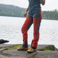 Outlet Bergans Bekkely Hybrid W Pants - Brick / Orion Blue