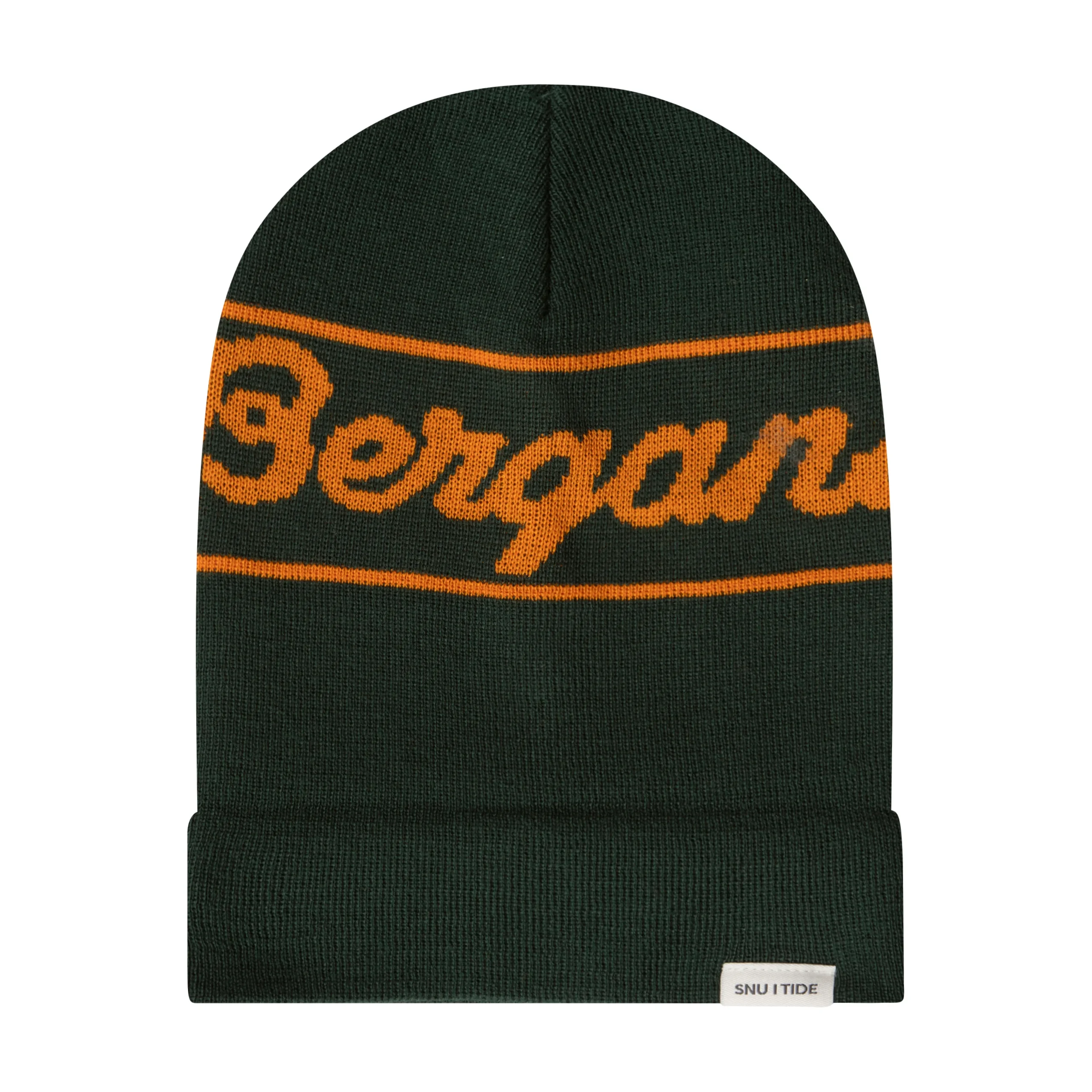 Fashion Bergans Logo Youth Beanie Duke Green / Cloudberry Yellow