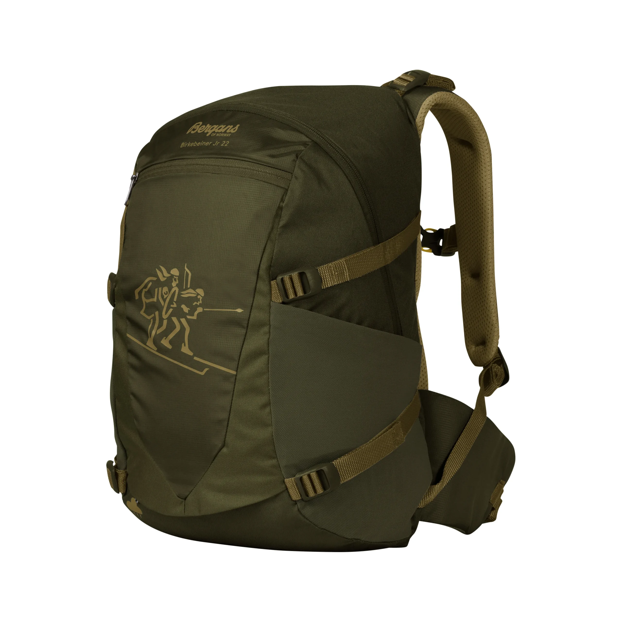 Sale Bergans Birkebeiner Jr 22 - Dark Olive Green / Olive Green