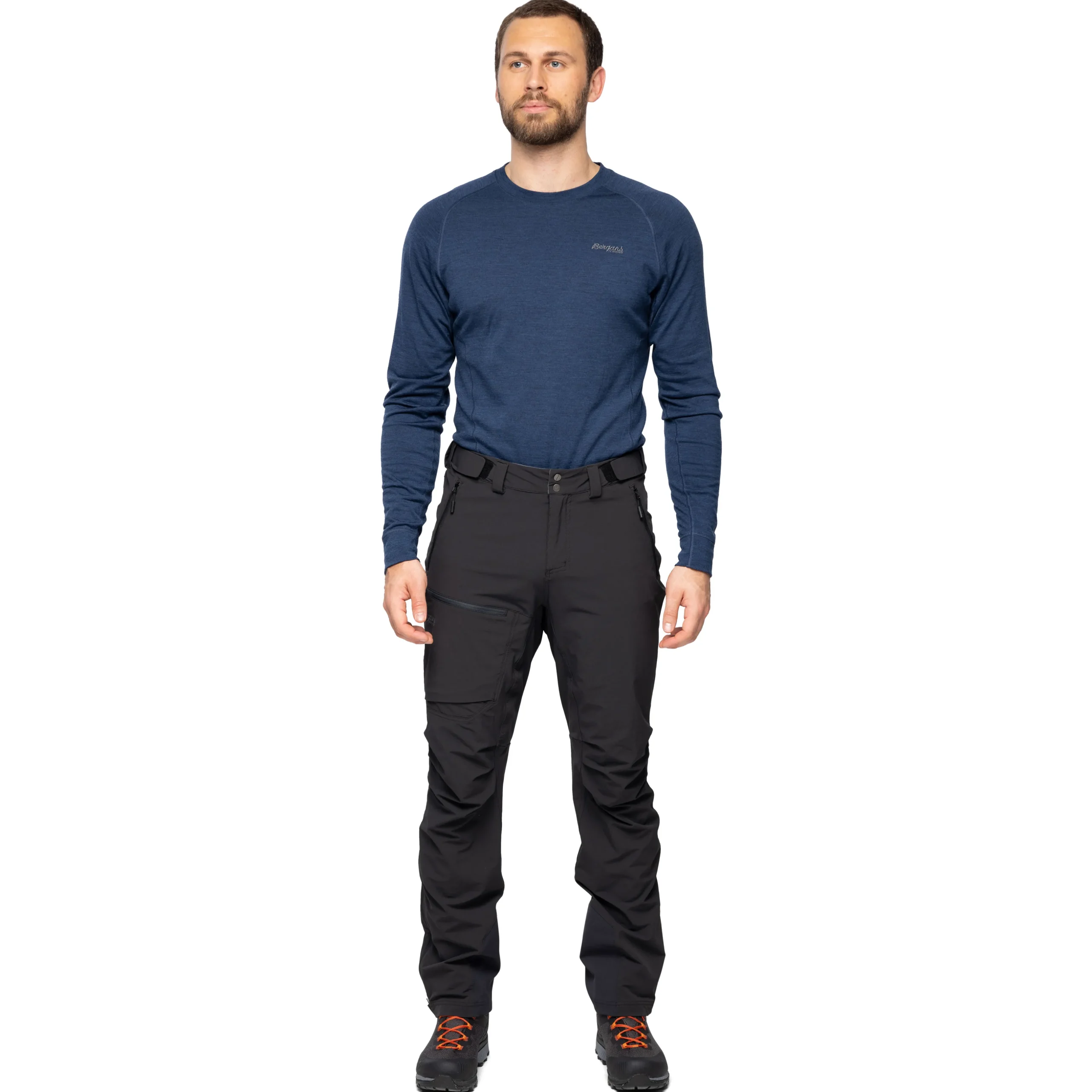Shop Bergans Breheimen Softshell Pants - Black / Solid Charcoal