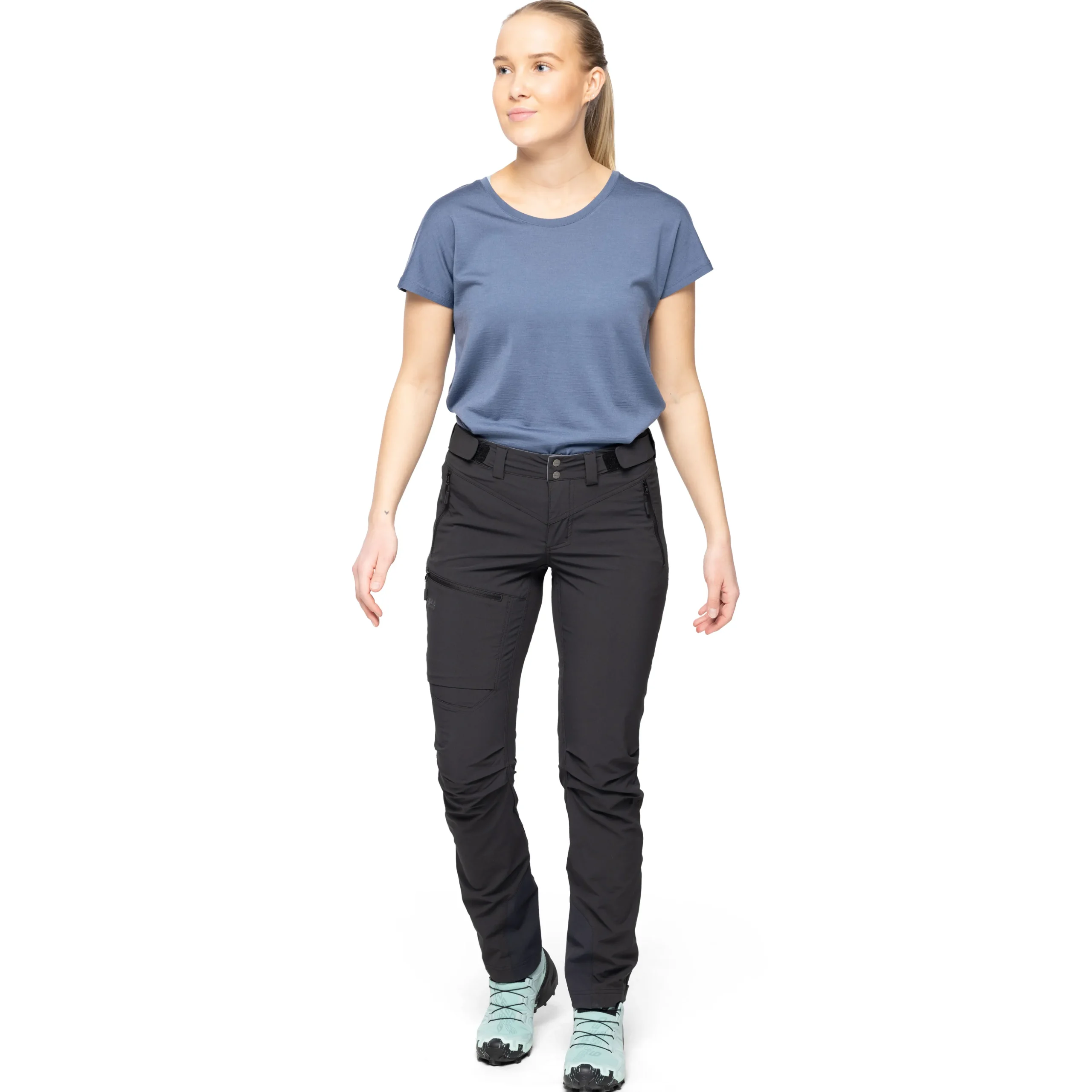 Cheap Bergans Breheimen Softshell W Pants - Black / Solid Charcoal