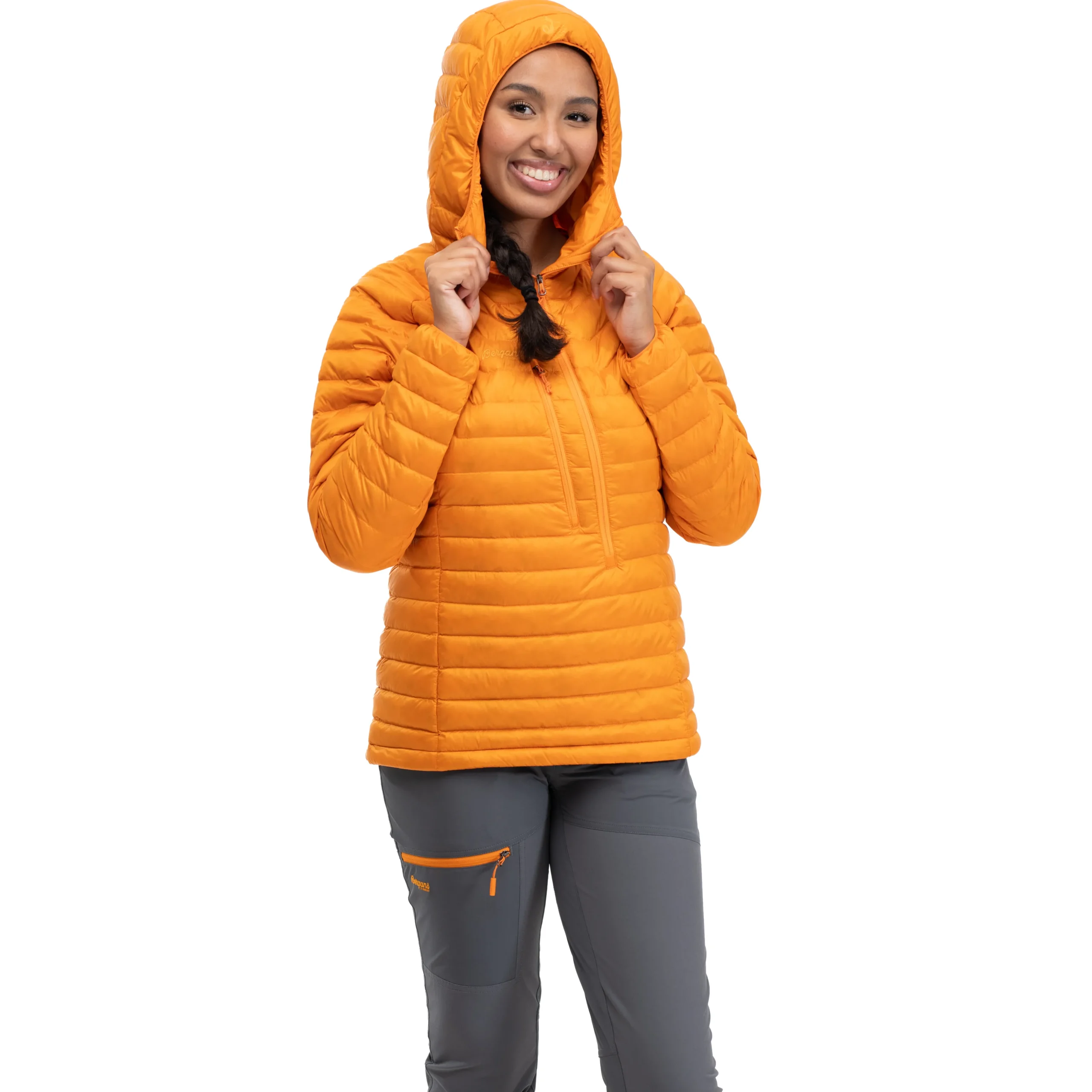 Store Bergans Cecilie Down Light Anorak - Cloudberry Yellow