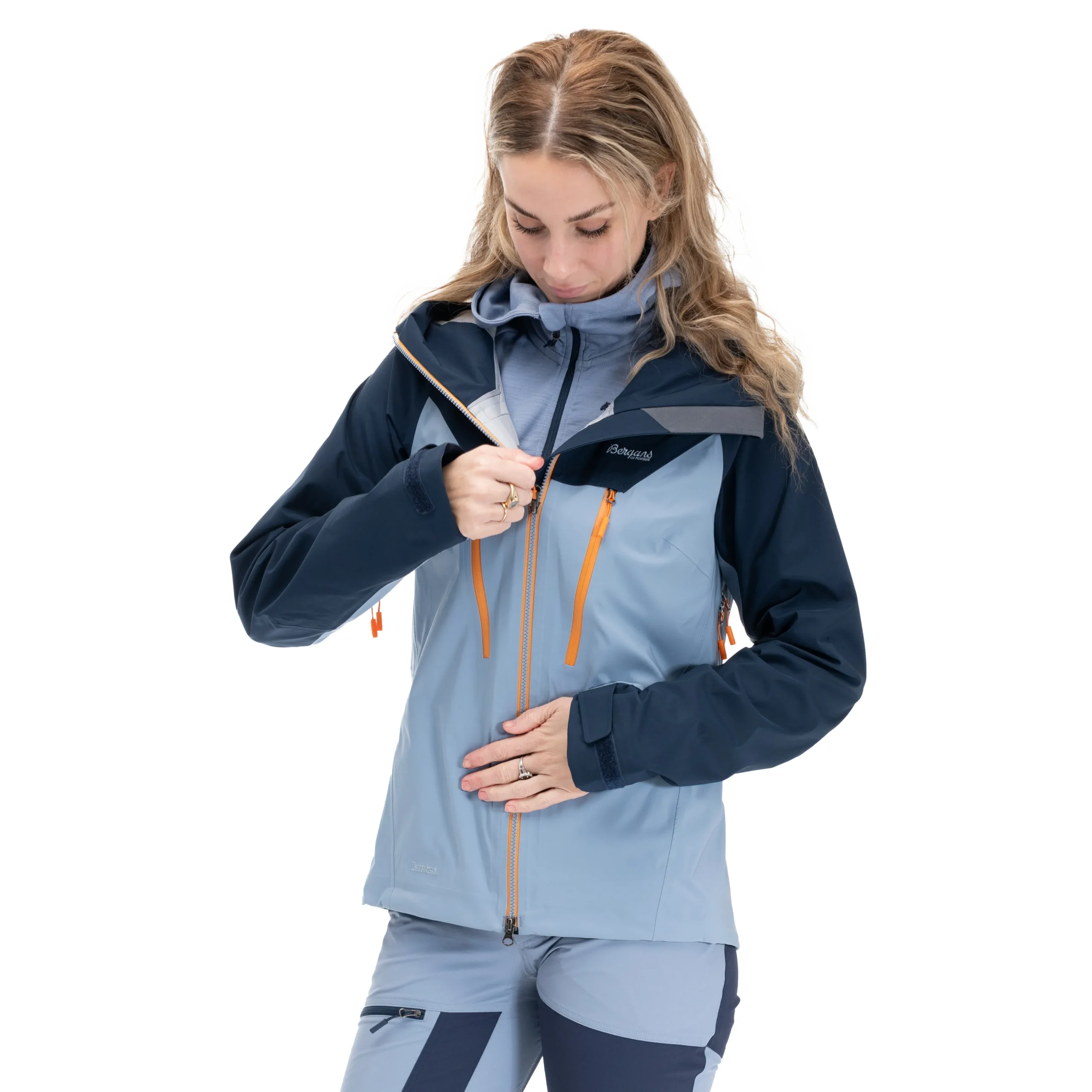 Flash Sale Bergans Cecilie 3L Jacket - Misty Sky Blue / Navy Blue