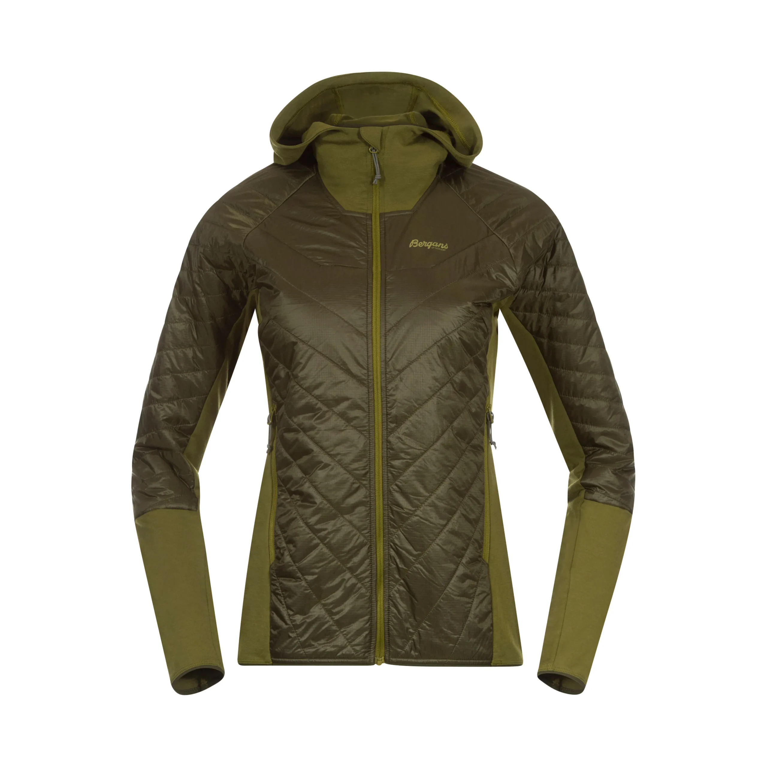 Flash Sale Bergans Cecilie Light Insulated Hybrid Jacket - Dark Olive Green
