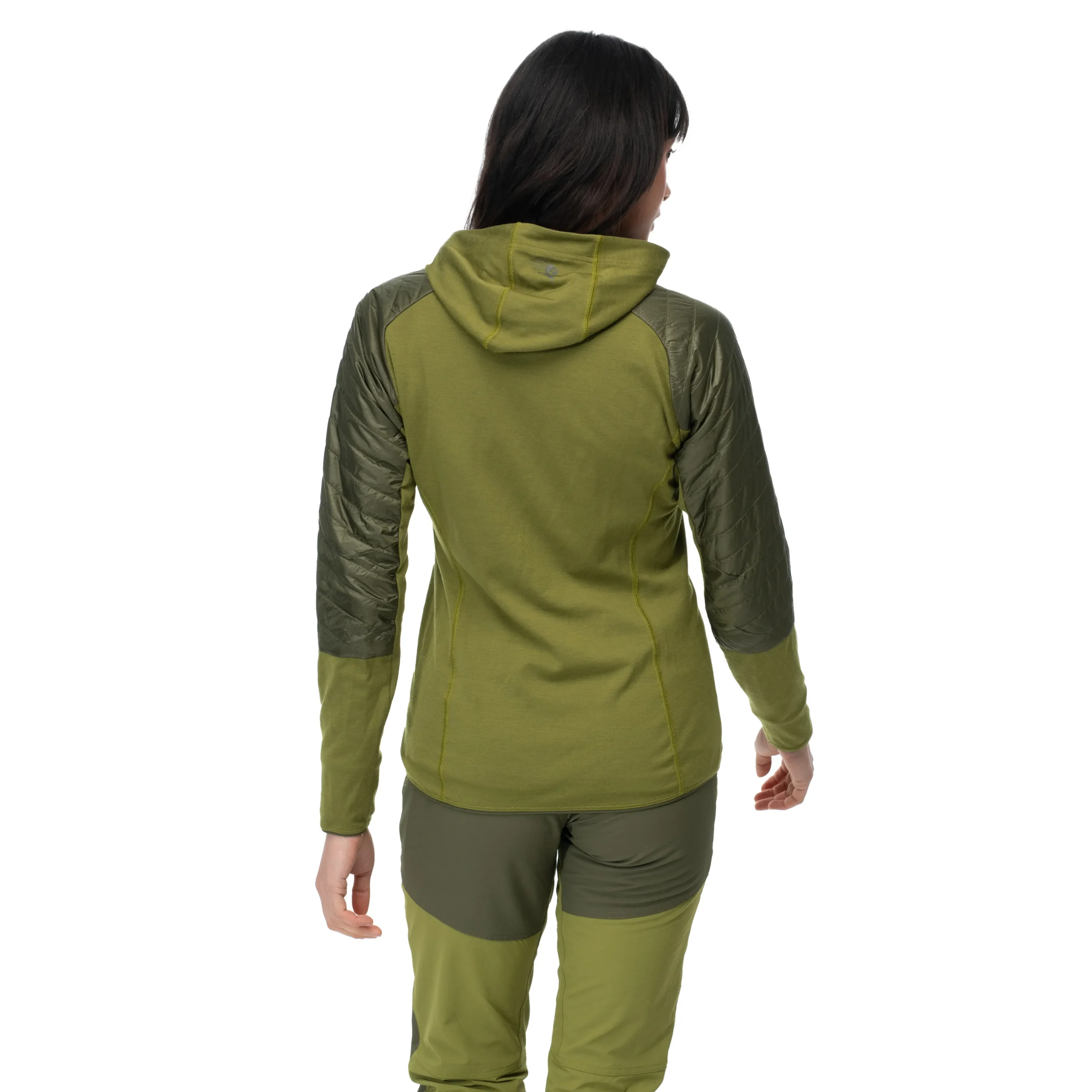 Flash Sale Bergans Cecilie Light Insulated Hybrid Jacket - Dark Olive Green
