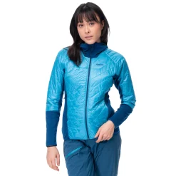 Outlet Bergans Cecilie Light Insulated Hybrid Jacket - Clear Ice Blue