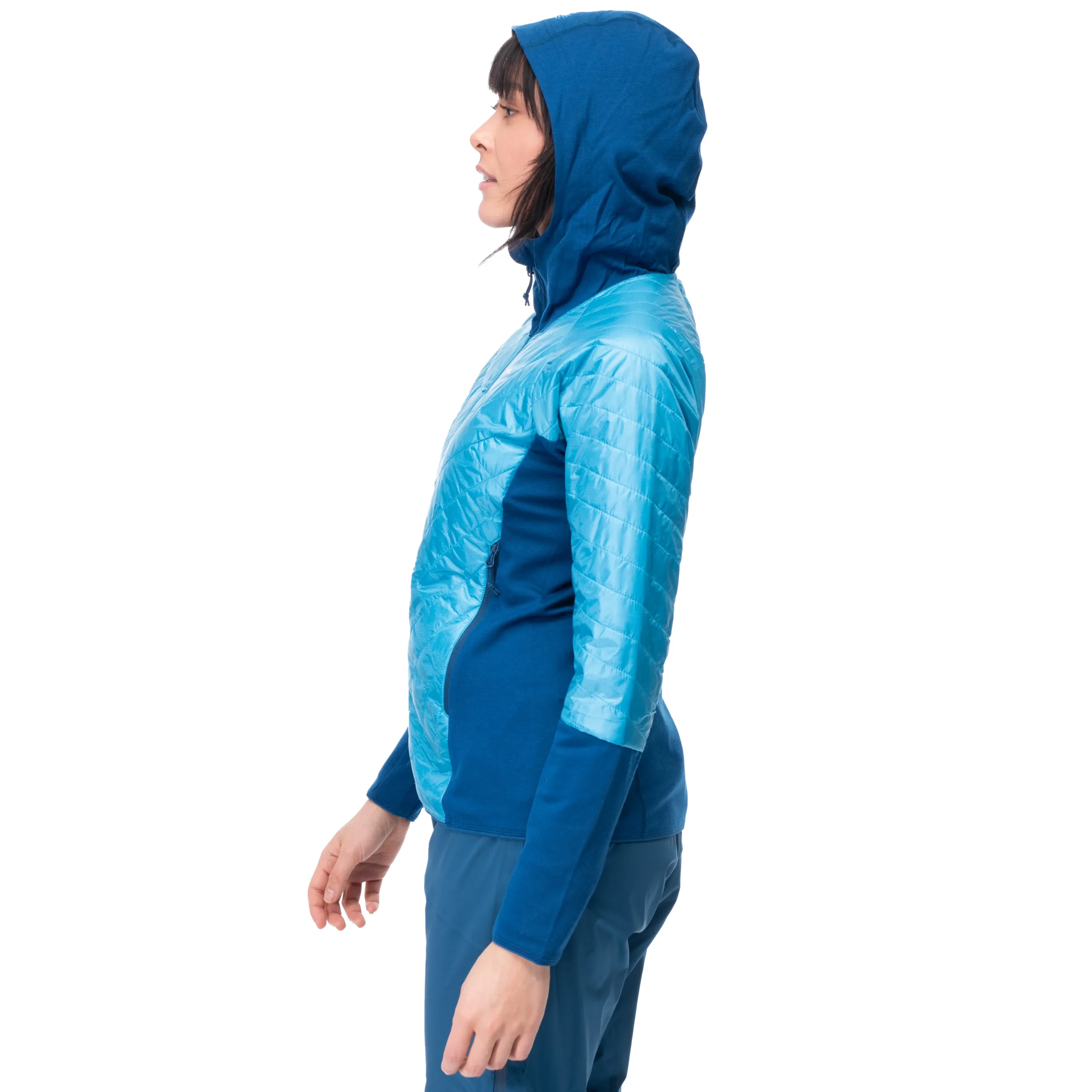 Outlet Bergans Cecilie Light Insulated Hybrid Jacket - Clear Ice Blue