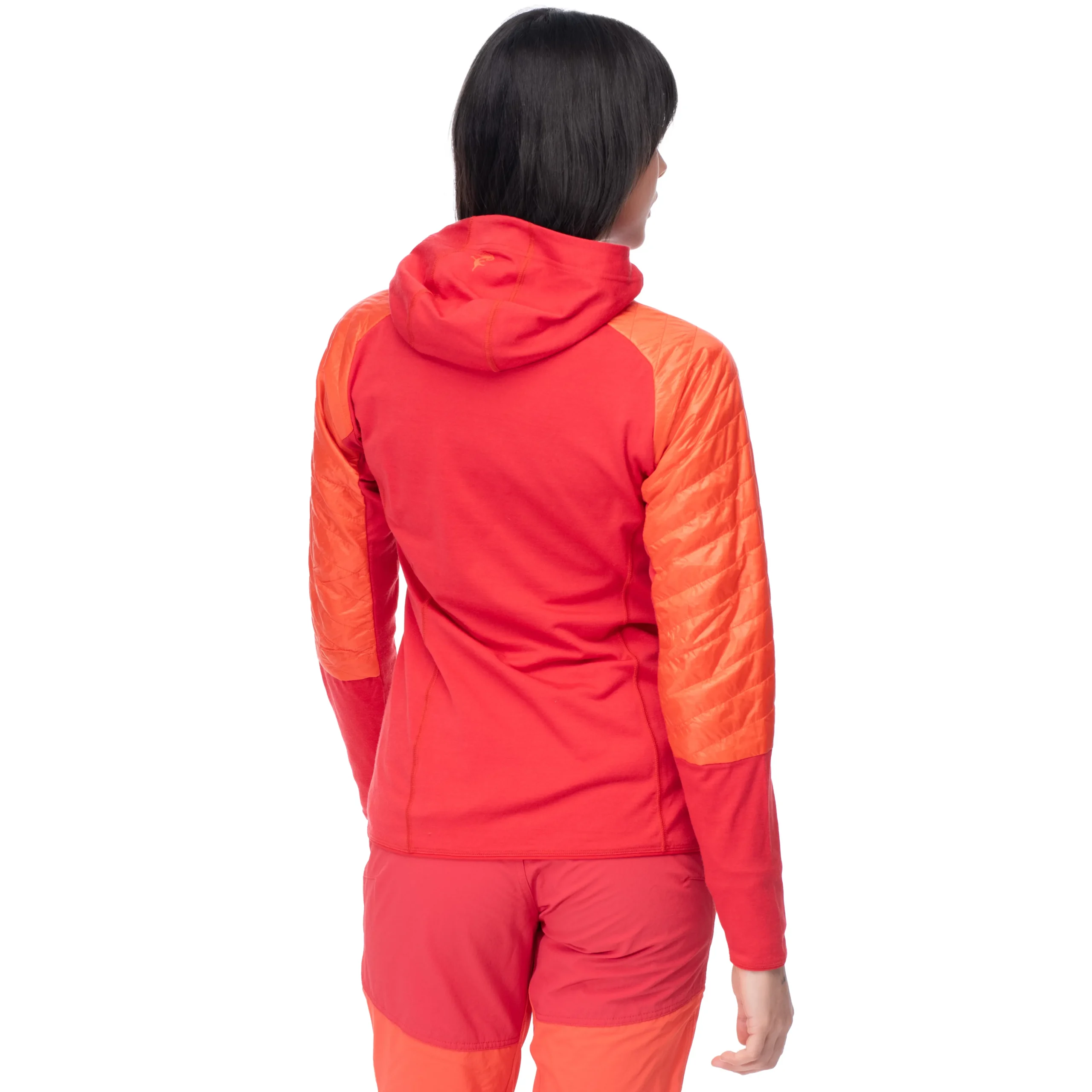 Clearance Bergans Cecilie Light Insulated Hybrid Jacket - Energy Red