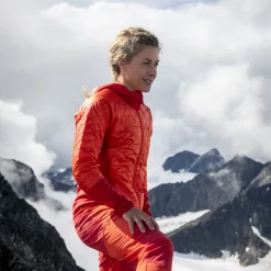 Clearance Bergans Cecilie Light Insulated Hybrid Jacket - Energy Red