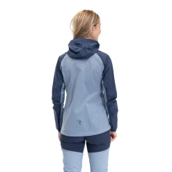 Fashion Bergans Cecilie Light Wind Anorak - Misty Sky Blue / Navy Blue