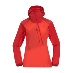 Sale Bergans Cecilie Light Wind Anorak - Energy Red