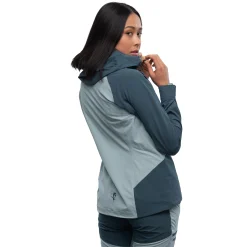 Online Bergans Cecilie Mountain Softshell Jacket - Orion Blue / Misty Forest