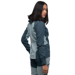 Online Bergans Cecilie Mountain Softshell Jacket - Orion Blue / Misty Forest