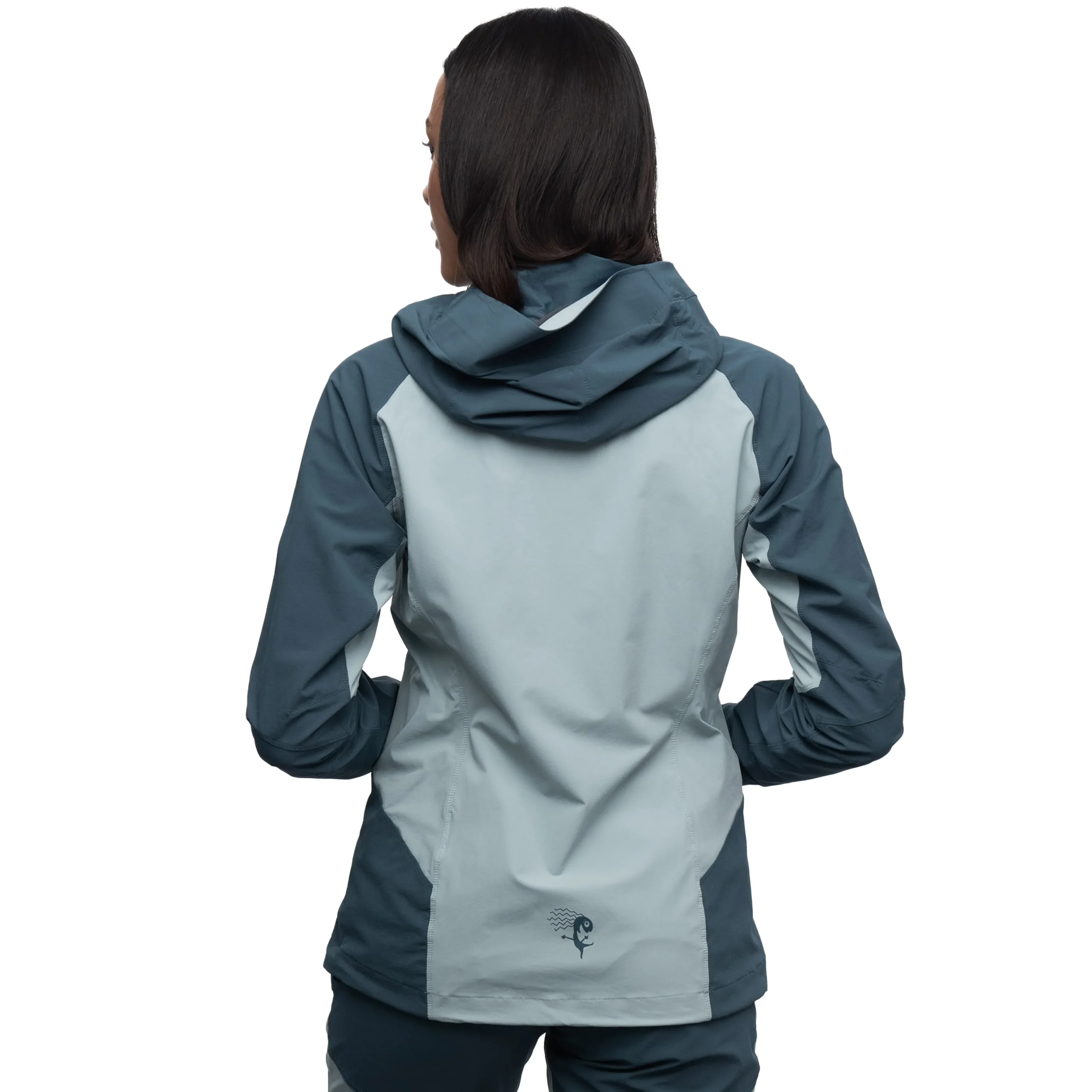 Online Bergans Cecilie Mountain Softshell Jacket - Orion Blue / Misty Forest