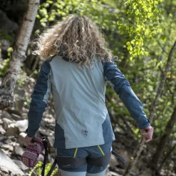 Online Bergans Cecilie Mountain Softshell Jacket - Orion Blue / Misty Forest