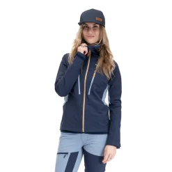 Best Sale Bergans Cecilie Mountain Softshell Jacket - Navy Blue / Misty Sky Blue