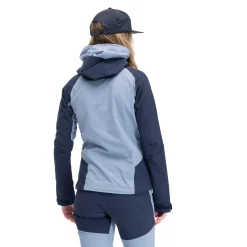 Best Sale Bergans Cecilie Mountain Softshell Jacket - Navy Blue / Misty Sky Blue