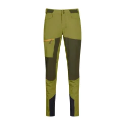 New Bergans Cecilie Mountain Softshell Pants - Trail Green / Dark Olive Green