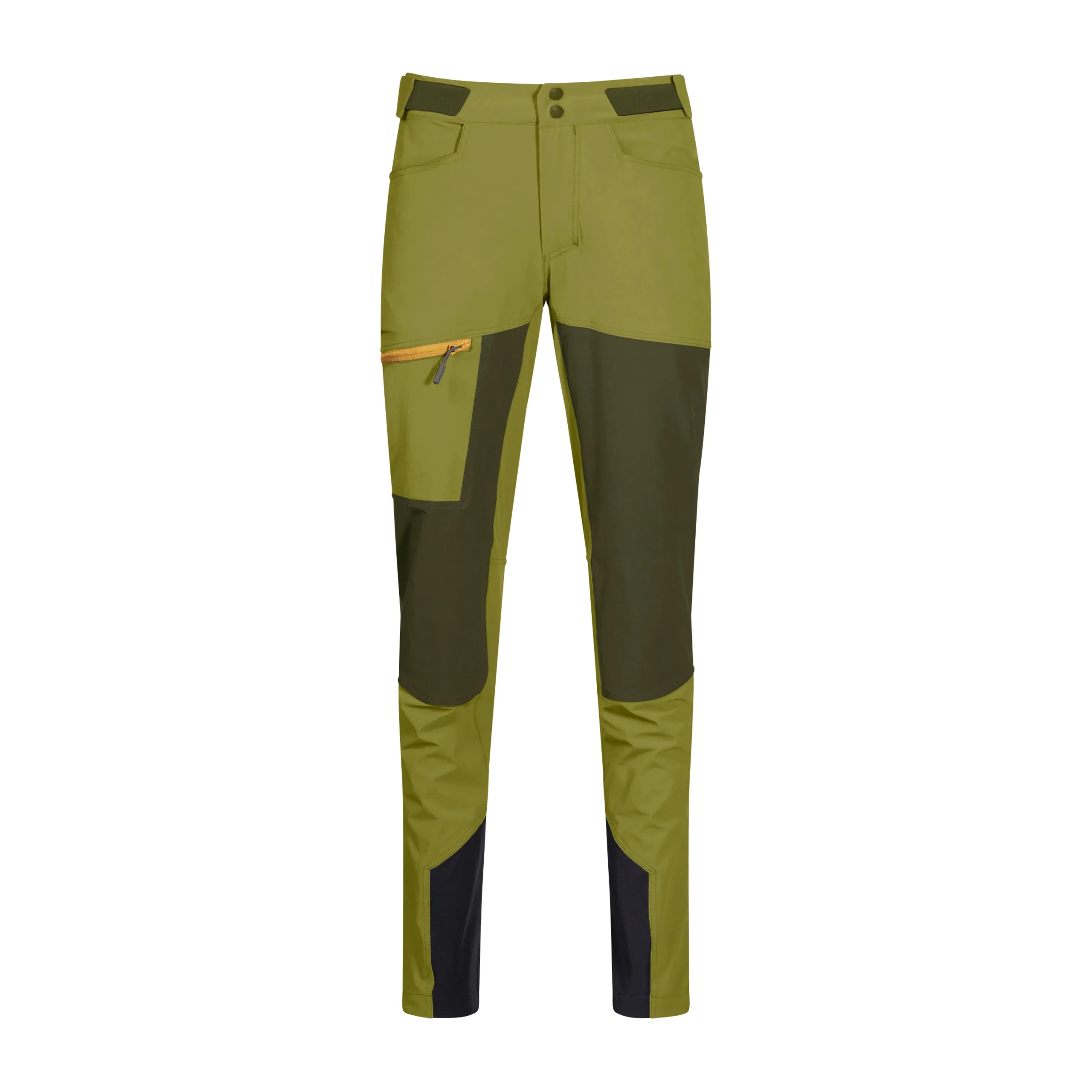 New Bergans Cecilie Mountain Softshell Pants - Trail Green / Dark Olive Green