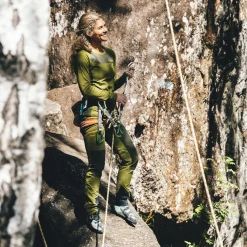 New Bergans Cecilie Mountain Softshell Pants - Trail Green / Dark Olive Green