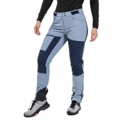 Sale Bergans Cecilie Mountain Softshell Pants - Misty Sky Blue / Navy Blue
