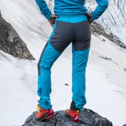 Hot Bergans Cecilie Mountain Softshell Pants - Clear Ice Blue / Solid Dark Grey