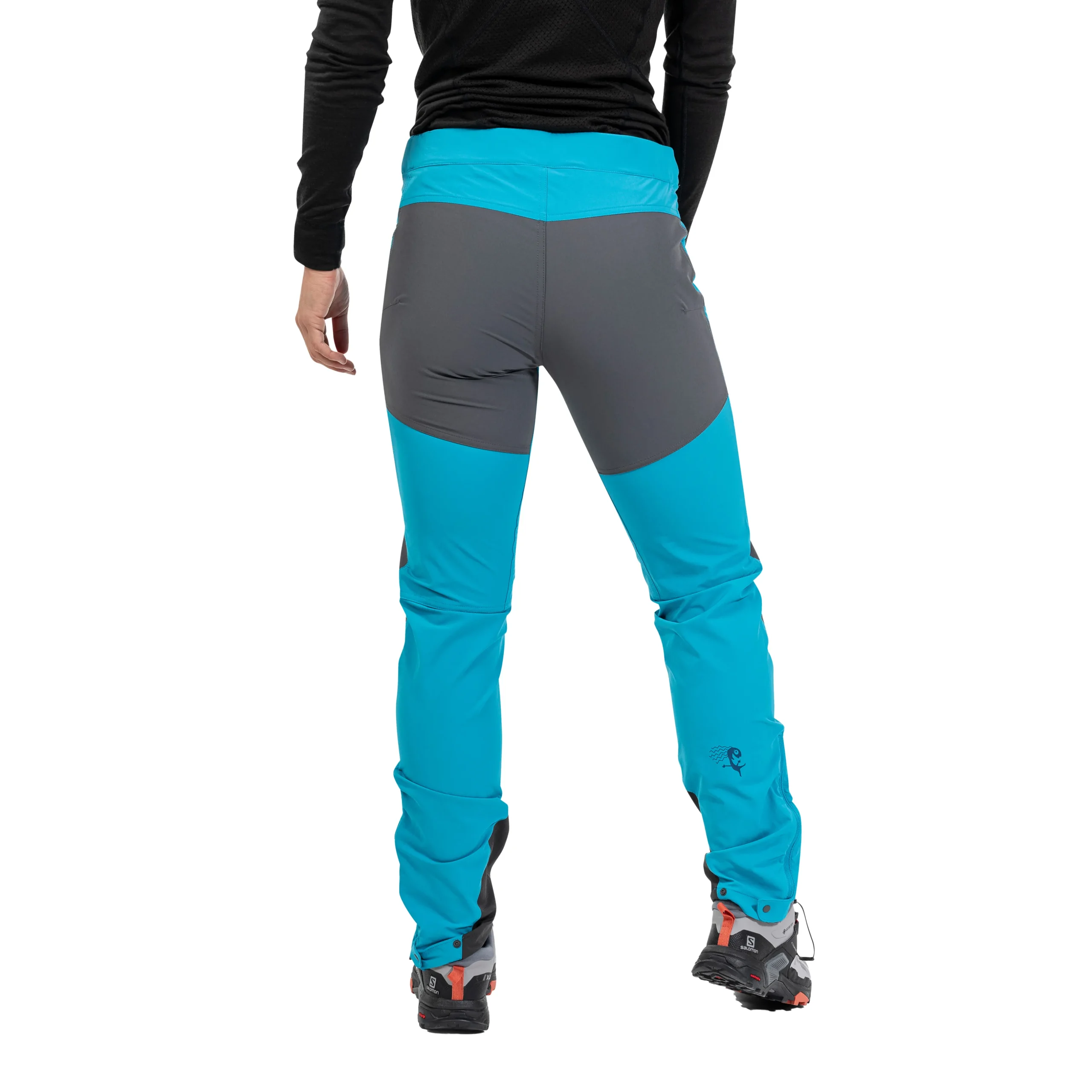 Hot Bergans Cecilie Mountain Softshell Pants - Clear Ice Blue / Solid Dark Grey