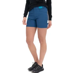 Shop Bergans Cecilie Mtn Softshell Shorts - Deep Sea Blue
