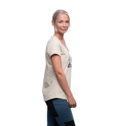Outlet Bergans Classic V2 W Tee - Chalk Sand