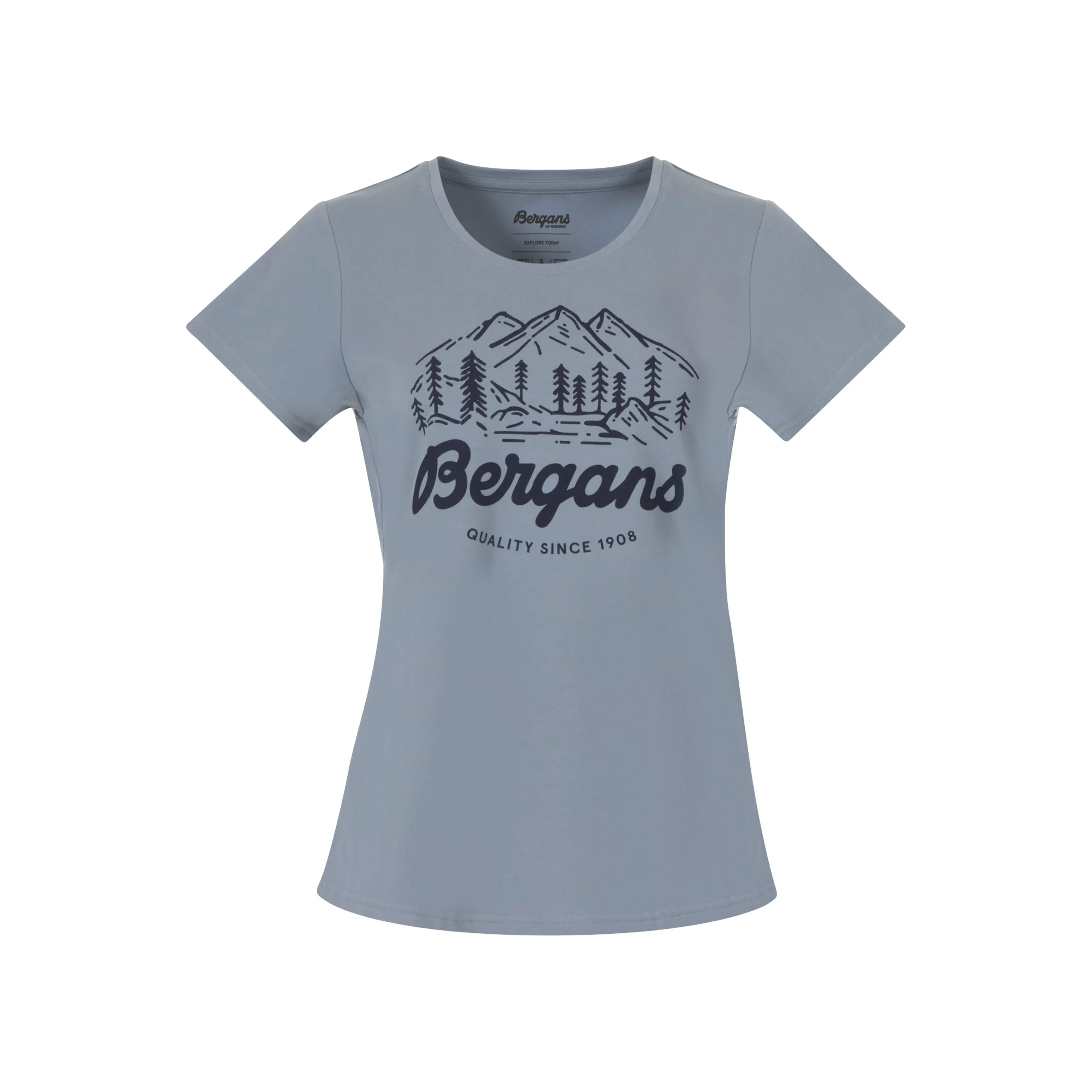 Hot Bergans Classic V2 W Tee - Husky Blue