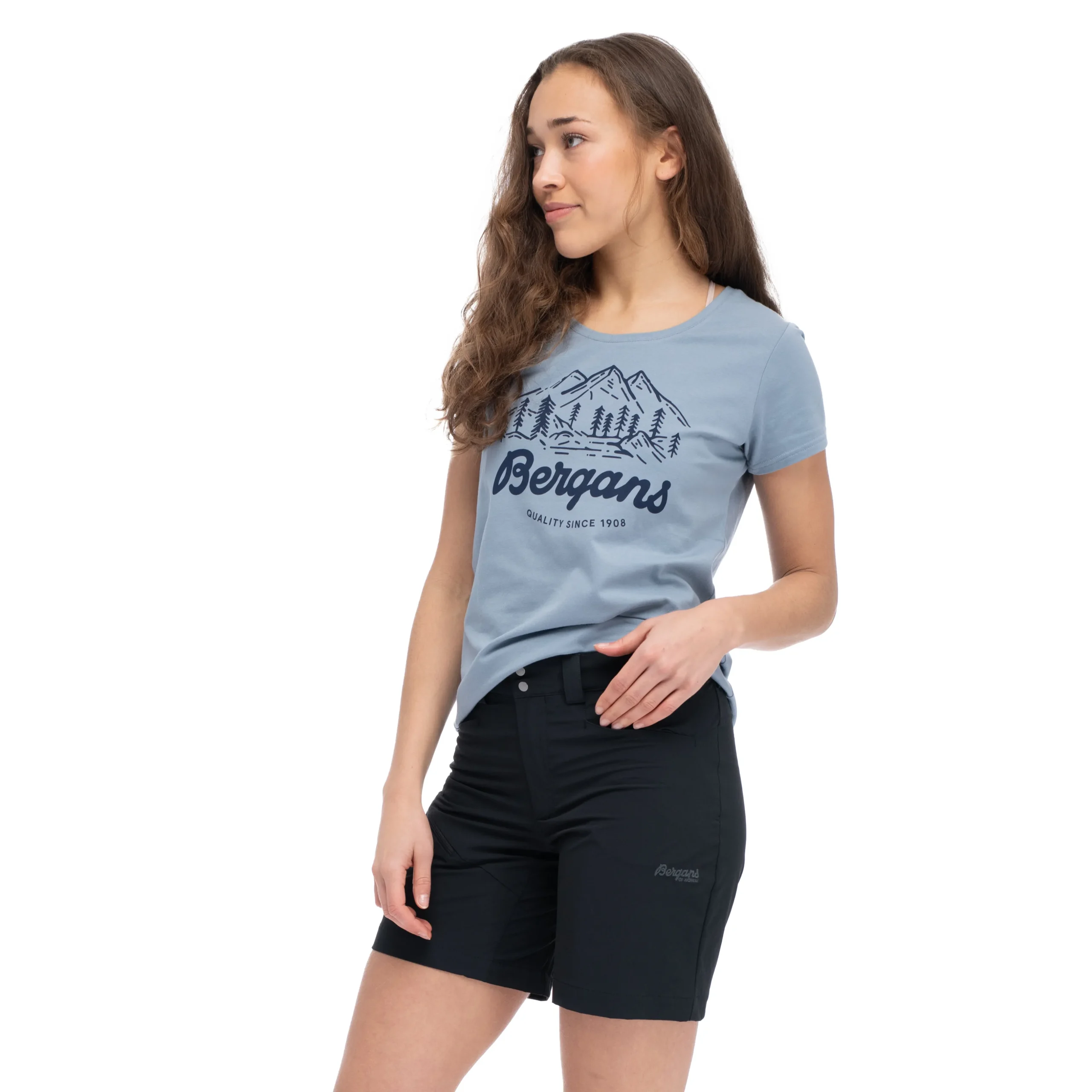 Hot Bergans Classic V2 W Tee - Husky Blue