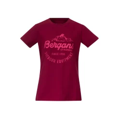 Store Bergans Classic Youth Girl Tee - Beet Red