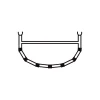 Store Bergans 4-Cross Rib W/Top Bar 13,7 -