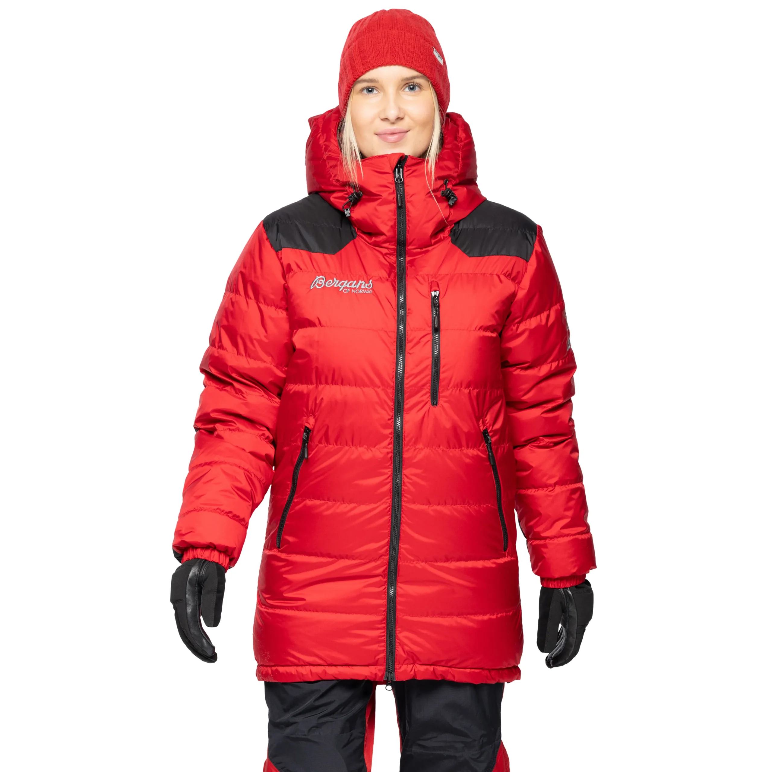 Cheap Bergans Expedition Down Light Parka - Red / Black