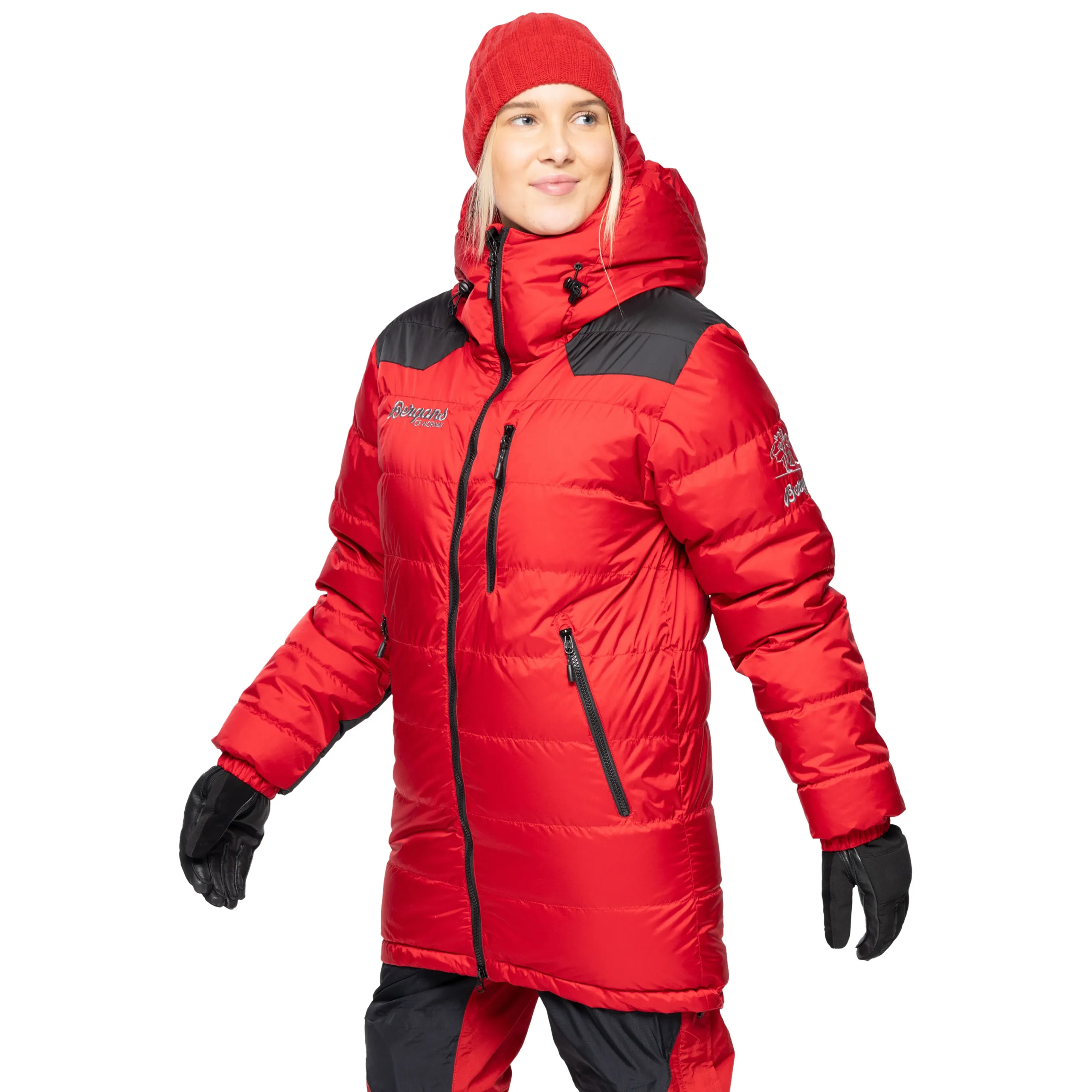 Cheap Bergans Expedition Down Light Parka - Red / Black