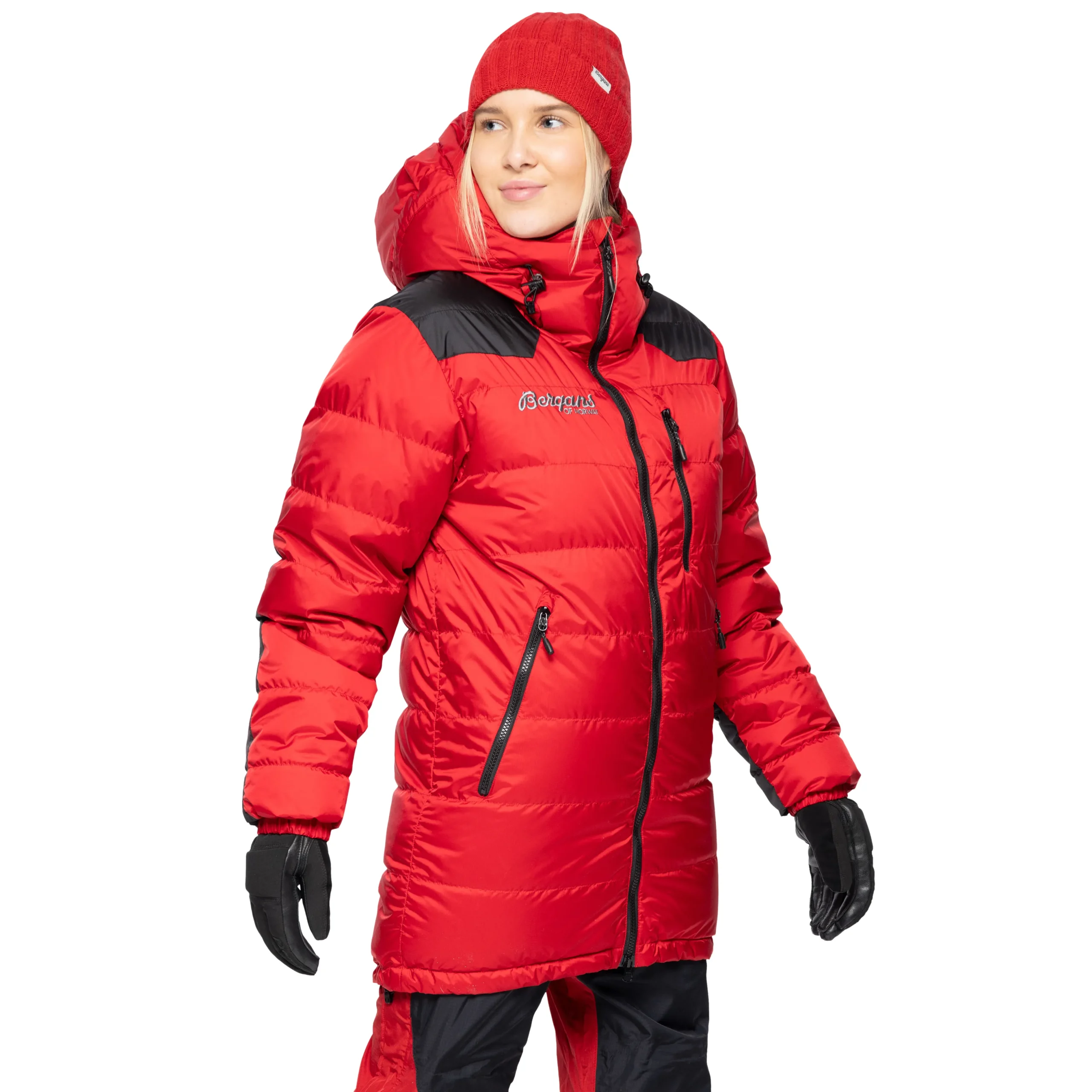 Cheap Bergans Expedition Down Light Parka - Red / Black