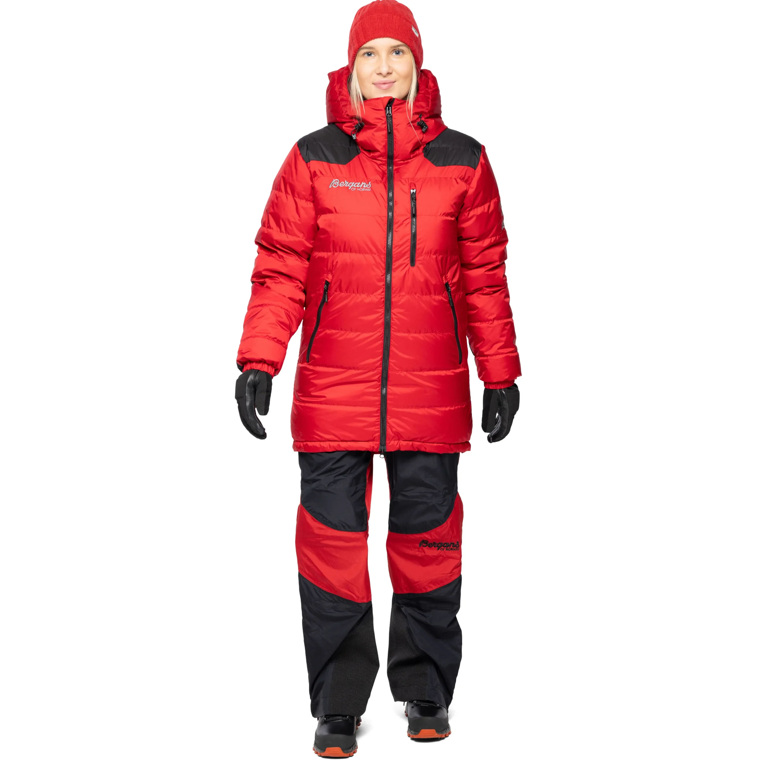 Cheap Bergans Expedition Down Light Parka - Red / Black
