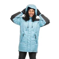 New Bergans Expedition Down Unisex Parka - Arctic Ocean Blue / Black
