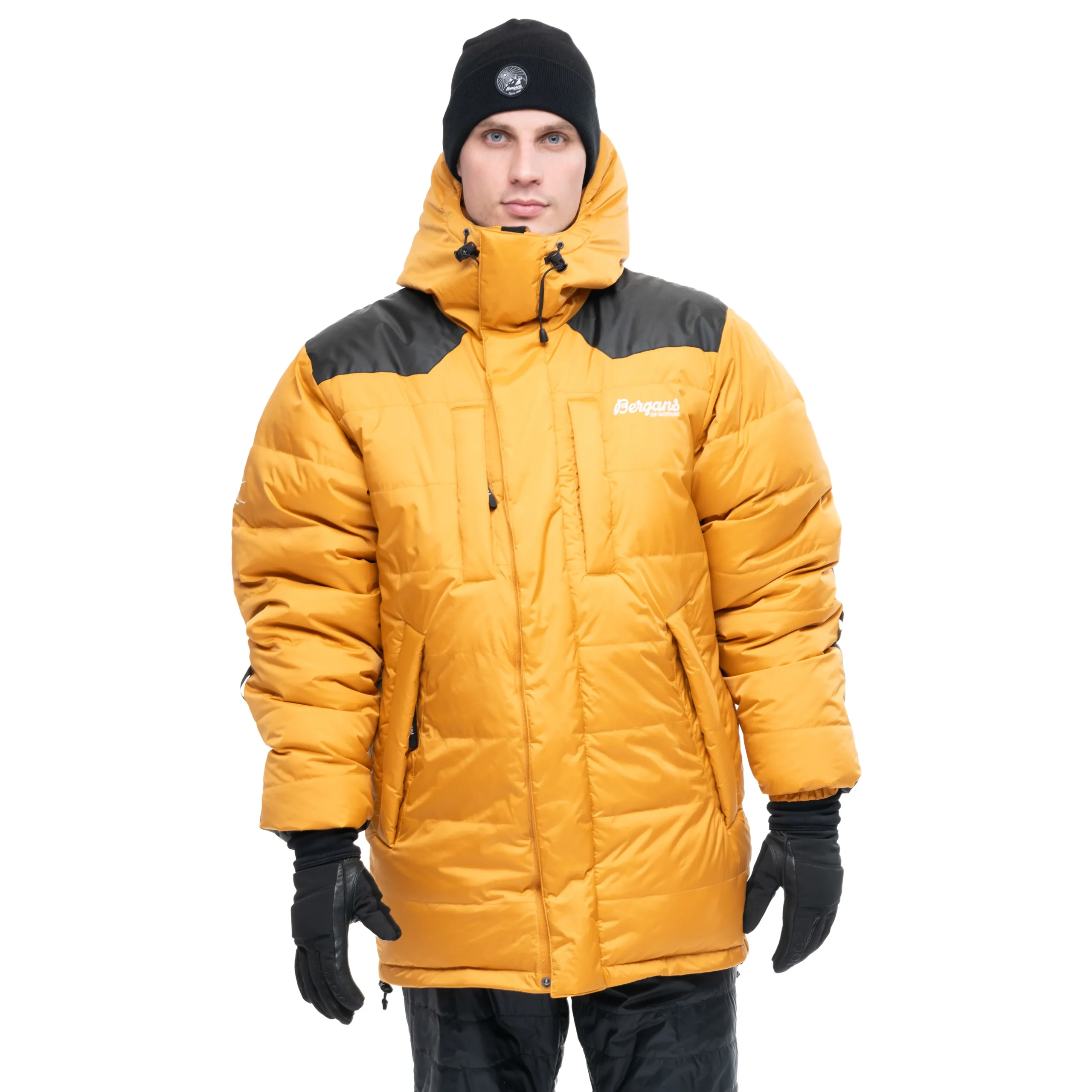 Best Bergans Expedition Down Unisex Parka - Arctic Ocean Yellow / Black