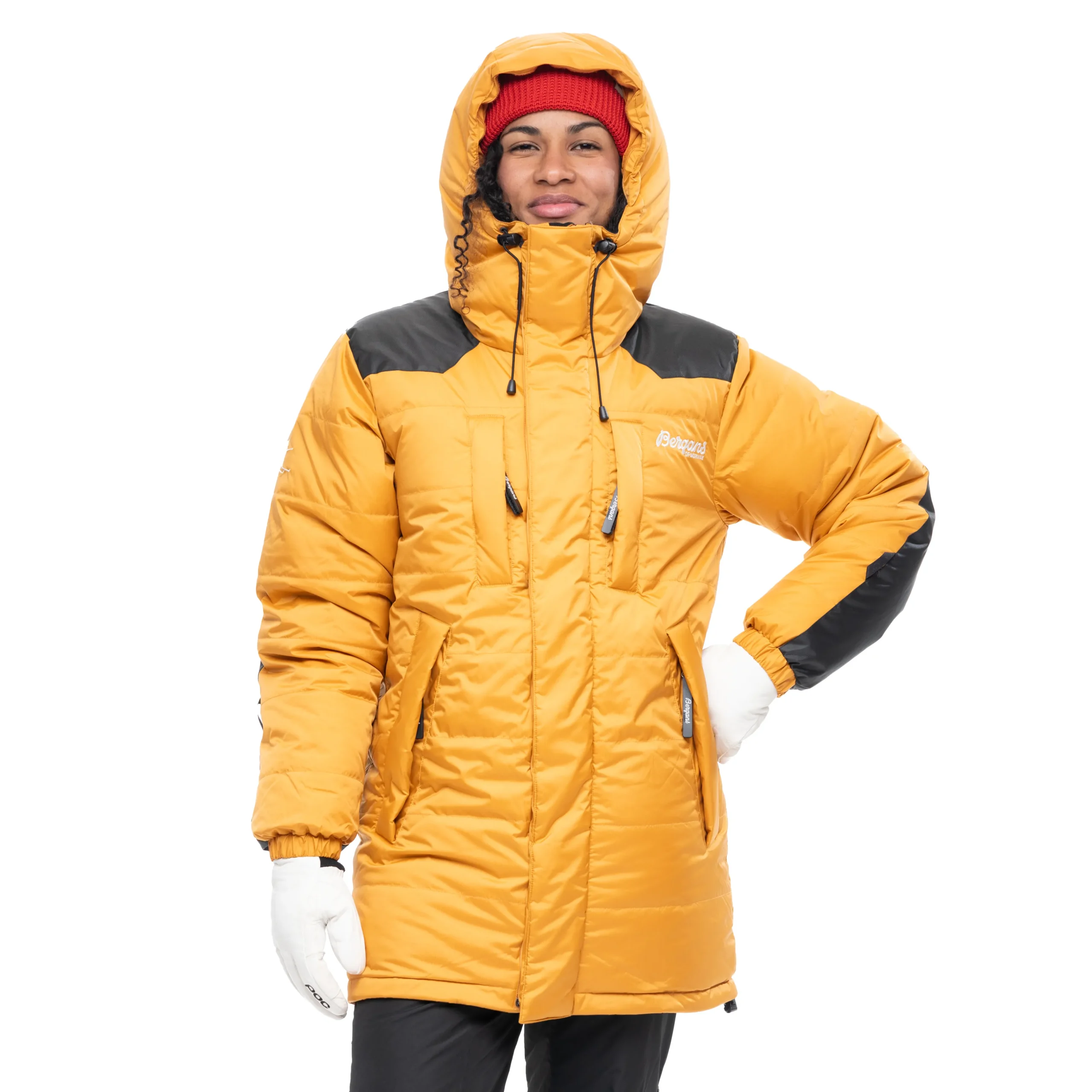 Best Bergans Expedition Down Unisex Parka - Arctic Ocean Yellow / Black
