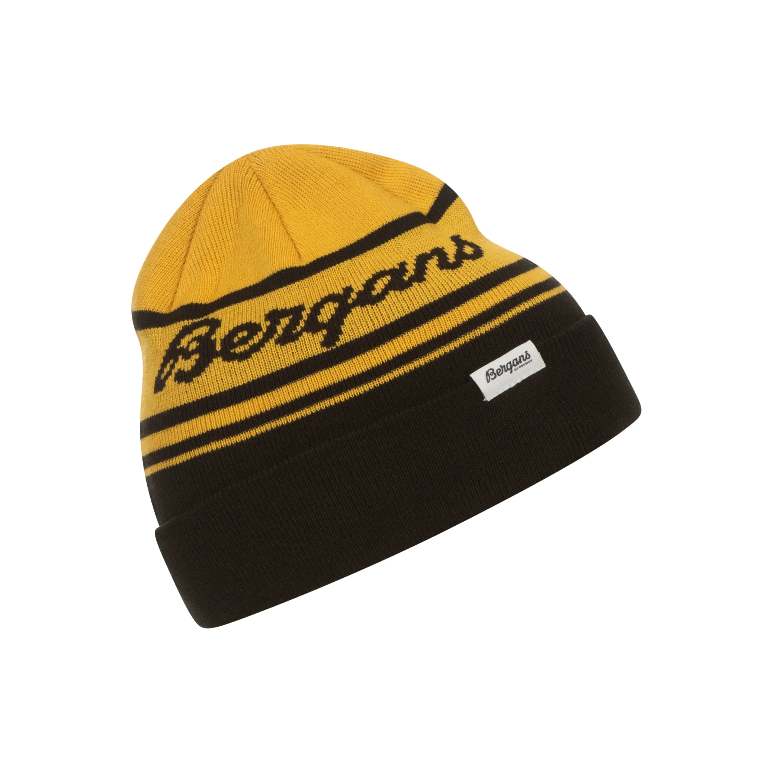 Cheap Bergans Find My Kids Beanie - Black / Light Golden Yellow