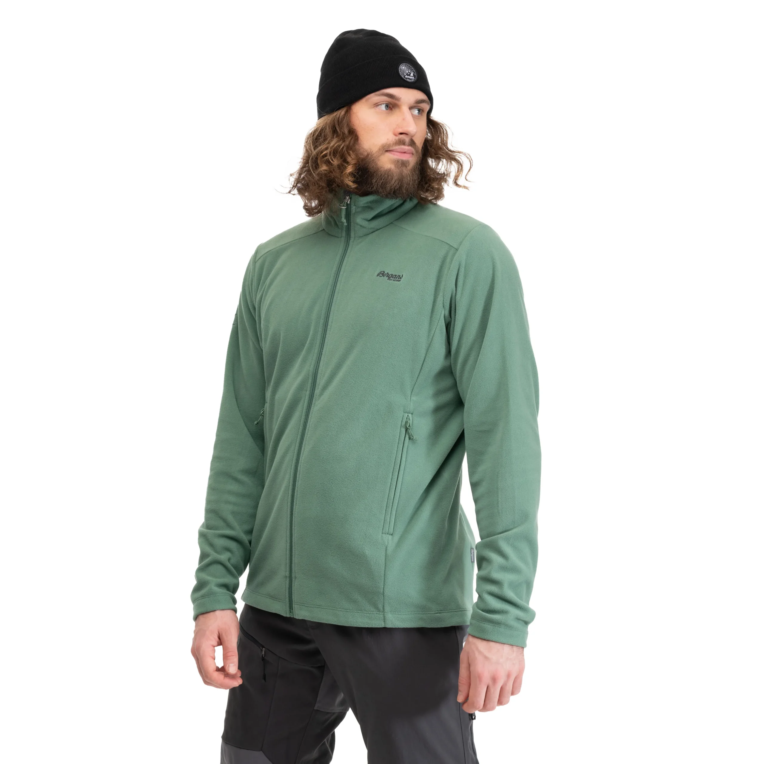 Clearance Bergans Finnsnes Fleece Jacket - Dark Jade Green